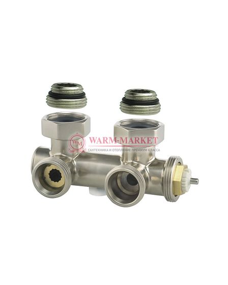 Узел термостатический угловой с байпасом Hummel Designtechnik 3/4НРx1/2НР