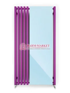 Terma Triga M - водяной или электрический дизайн радиатор с зеркалом высотой 1900 мм