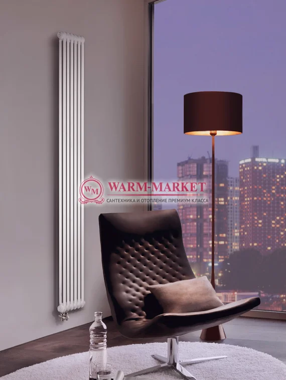 Вертикальный трубчатый радиатор Irsap Tesi RT 21800-6 №26, двухтрубный с нижним подключением