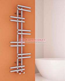 Дизайнерский полотенцесушитель из матовой полированной нержавеющей стали Antara Carisa