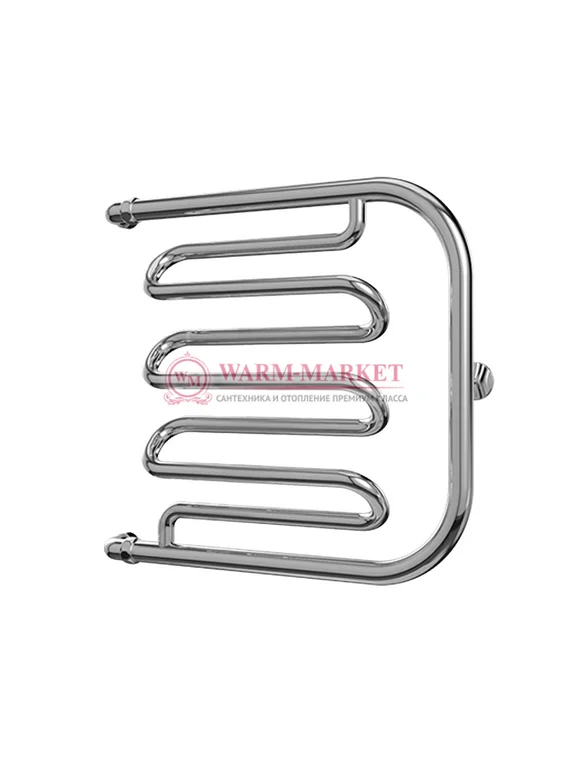 Фокстрот-лиана - водяной полотенцесушитель, боковое подключение, цвет золото