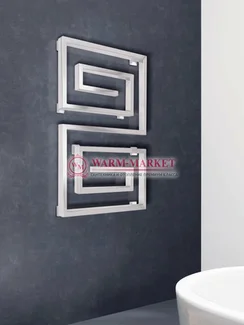 Garmonia l White- дизайнерский белый полотенцесушитель из квадратного профиля