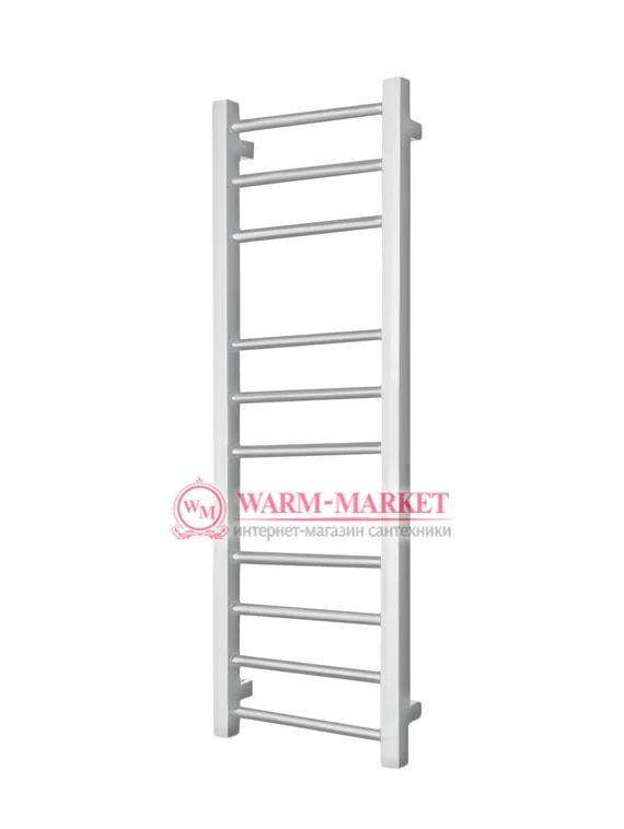 co Classic 1500х300 - узкий водяной полотенцесушитель из нержавеющей стали 300 мм. шириной цвет белый.