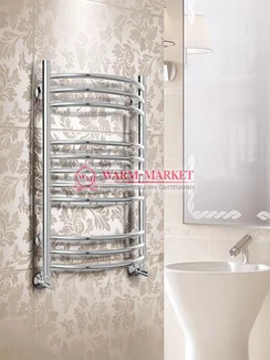 Forma  - водяной полотенцесушитель шириной 400 мм, выпуклый вперед.