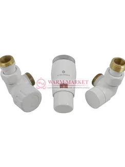 Комплект трехосевой левый Elegant Mini GZ1/2 x M22x1,5 с головкой Мини M30x1,5 Белый