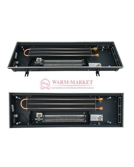 Внутрипольный конвектор Techno Vent KVZV, высота 85 мм., ширина 250 мм., без решетки