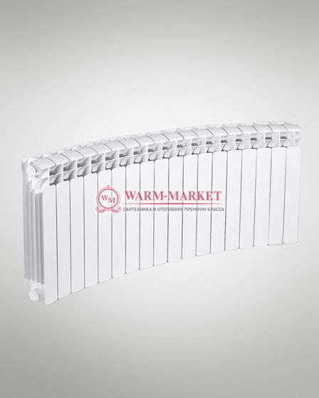 Rifar Base Flex 500 - биметаллический радиусный радиатор с боковым подключением