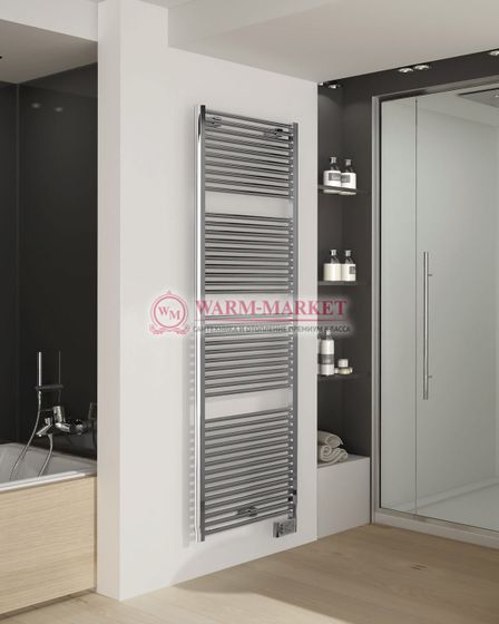 Полотенцесушитель Irsap Flauto из нержавеющей стали с горизонтальными закругленными трубками