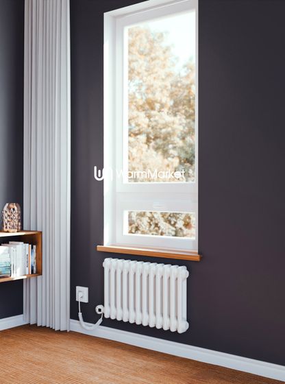 Bareng Softy Electric 2037 - электрический двухтрубный трубчатый радиатор высотой 370мм