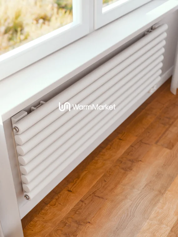 Bareng Monte Z 600 - горизонтальный трубчатый радиатор шириной 600 мм, нижнее правое подключение