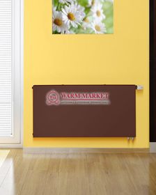 Dia Norm Plan Ventil Compact FCV 21s, высотой 500 мм - гладкий панельный радиатор c нижним подключением коричневого цвета