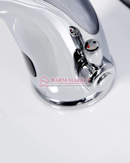 Сенсорный смеситель для умывальника черный Rossel 2813-Bl