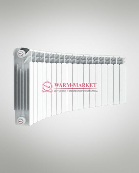 Rifar Base Flex 350 - биметаллический радиусный радиатор с боковым подключением