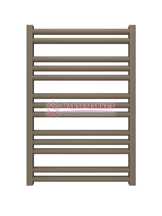 Mandarino Tubo 500х800 - цветной полотенцесушитель из анодированного алюминия, модель 13/24