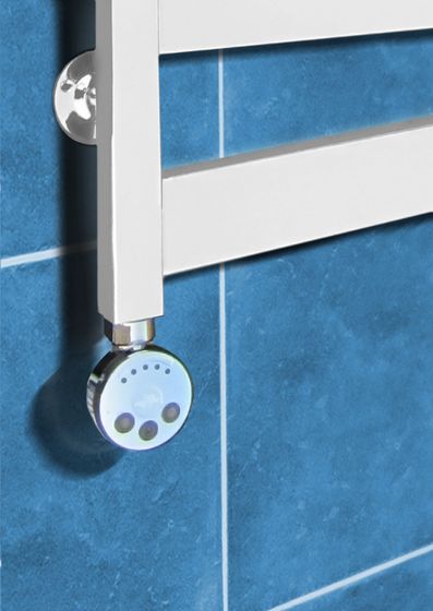 San Remo White - белый дизайн полотенцесушитель с широким профилем