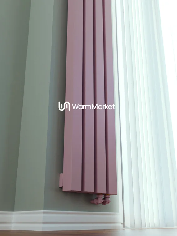 Bareng Livian V 1000 - вертикальный трубчатый радиатор высотой 1000 мм, нижнее правое подключение