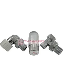 Комплект трехосевой левый Standard Mini DN15 GZ1/2 x GW1/2 с головкой Мини M30x1,5 Хром