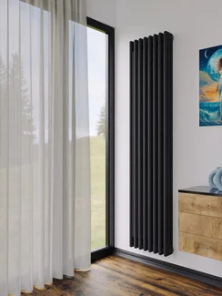 Bronto Pipe 3170 - трехтрубный трубчатый радиатор высотой 1700 мм, нижнее подключение с термостатикой