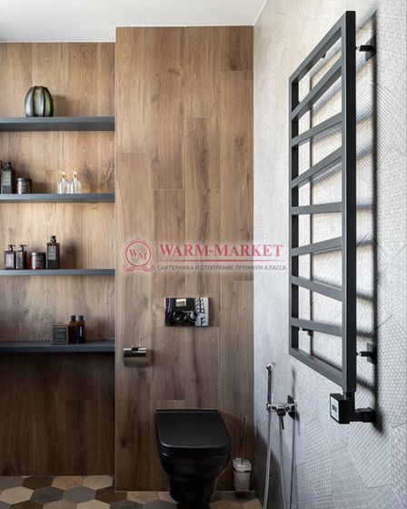 Quadro Zigzag &quot;Реплика&quot; - электрический дизайн-полотенцесушитель с терморегулятором