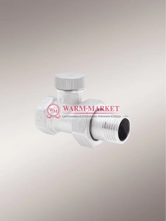 Узел запорный Hummel прямой ¾, никель