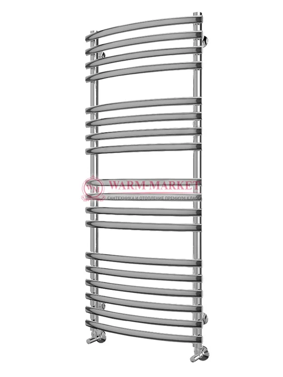 Капри П18 - водяной полотенцесушитель, нижнее подключение, белый