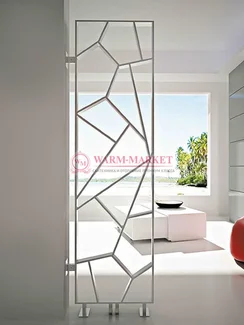 Дизайнерский полотенцесушитель из матовой полированной нержавеющей стали Tria Carisa