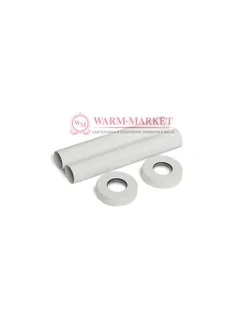 Декоративный комплект покрытия труб Circle, белый