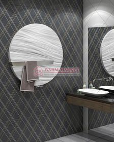 Varmann Mercury - дизайн радиатор круглой формы с полотенцедержателем из камня