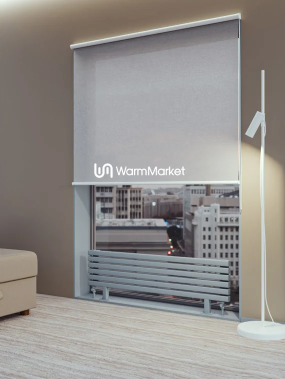 Bareng Tipe ZN 500 - напольный трубчатый радиатор шириной 500 мм, нижнее разнесенное подключение