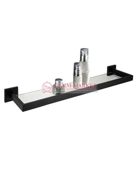 Полка стеклянная Warmer Black Line 55500145