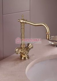 Бронзовый смеситель на раковину Royal в ретро стиле