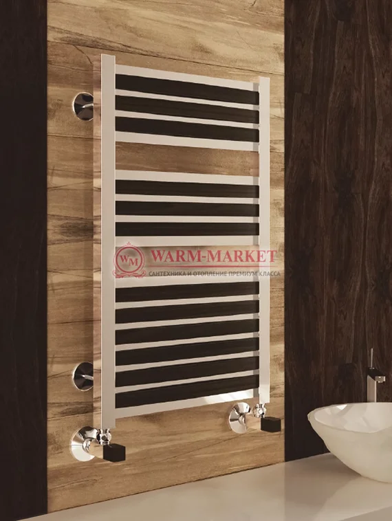 Rimini (Legno) - водяной дизайн полотенцесушитель с декоративными накладками