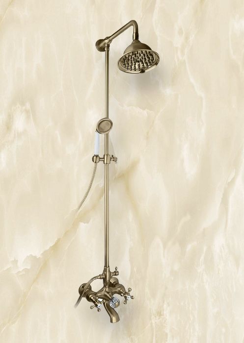 Timo Nelson D Antic  - бронзовая душевая стойка в стиле ретро | Фото