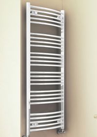 Белый полотенцесушитель Terma Domi классическая лесенка с полукруглыми вертикалями