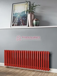 Трубчатый радиатор KZTO Garmonia А25 V1 высотой 334 мм напольного исполнения