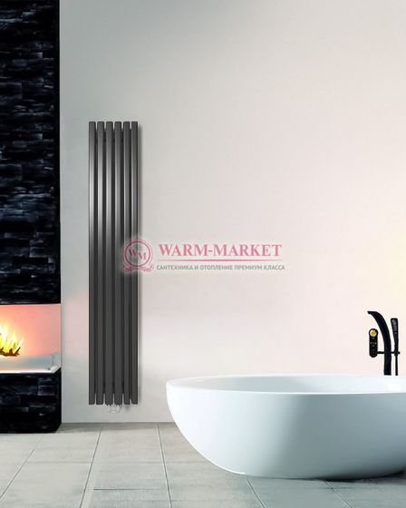 Steel V 30х60 1250 - вертикальный трубчатый дизайн-радиатор, 10 секций
