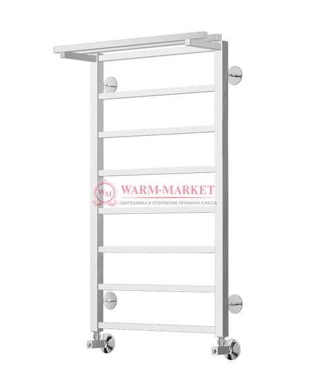 Контур П8-3 - электрический полотенцесушитель с полкой, черный