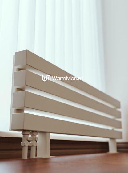 Bareng Livian ZN 1750 - напольный трубчатый радиатор шириной 1750 мм, нижнее левое подключение