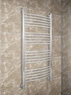 Bogema White - белый водяной полотенцесушитель, 500х500 мм