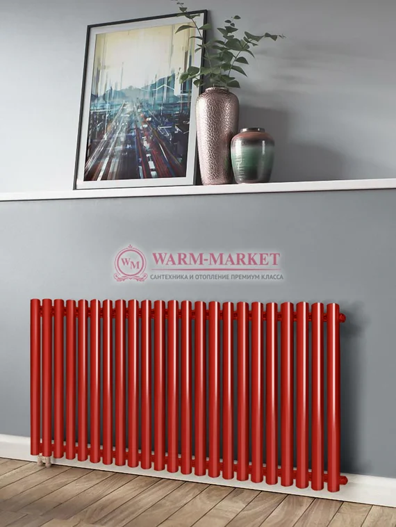 Трубчатый радиатор KZTO Garmonia А25 V1 высотой 534 мм