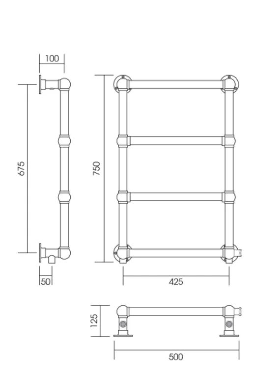 London inox - изысканный  полотенцесушитель из нержавеющей стали