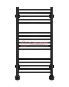 Аврора П16-2- водяной полотенцесушитель, нижнее подключение, черный