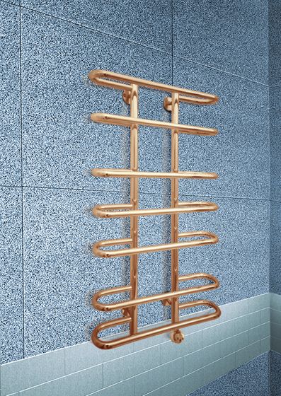 Furror E - электрический полотенцесушитель с округлыми перекладинами цвета бронза