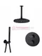 Душевой термостатический комплект Warmer Black Line Bl 400300-8D Termo