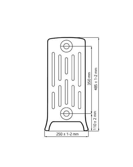 Derby M6 6/350 - чугунный дизайн радиатор
