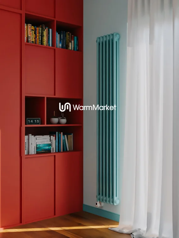 Bareng Softy Electric 2180 - электрический вертикальный двухтрубный трубчатый радиатор высотой 1800 мм