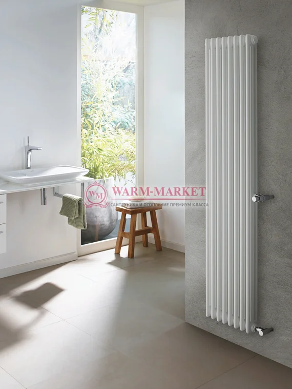 Вертикальный трубчатый радиатор Zehnder 6150 №1270 с боковым подключением