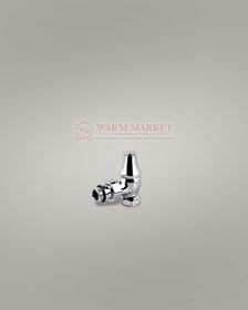 Угловой клапан "ретро" для подключения чугунного радиатора 1/2", хром