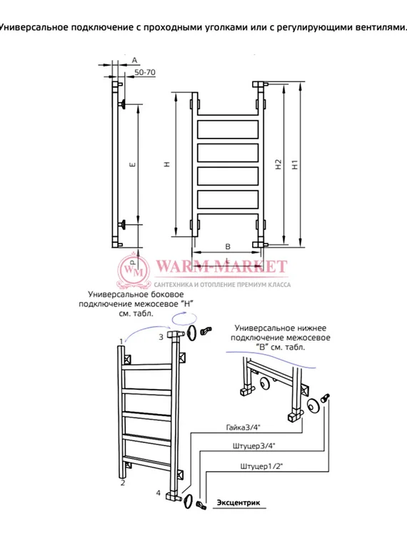 Полотенцесушитель ArtofSpace Track