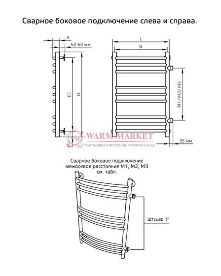 Полотенцесушитель ArtofSpace Artico
